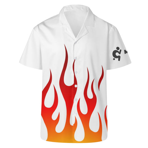 Mens Hawaiian Shirt - On Fire - Mr.Shit