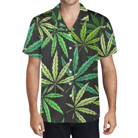 Mens Hawaiian Shirt - Super Green - Mr.Shit