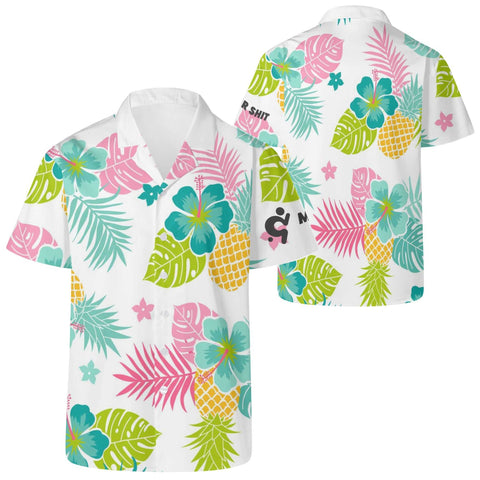 Mr.Shit Mens Hawaiian Shirt - Tropical Men's Hawaiian Casual Shirts $ 40.52