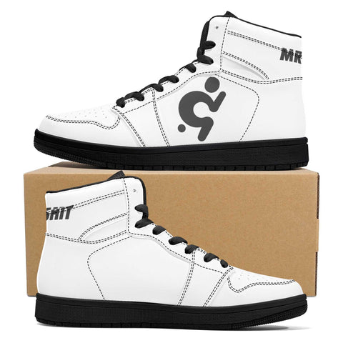 Men's High Top Leather Sneakers - Mr.Shit