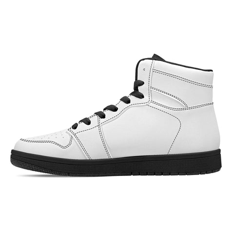 Men's High Top Leather Sneakers - Mr.Shit