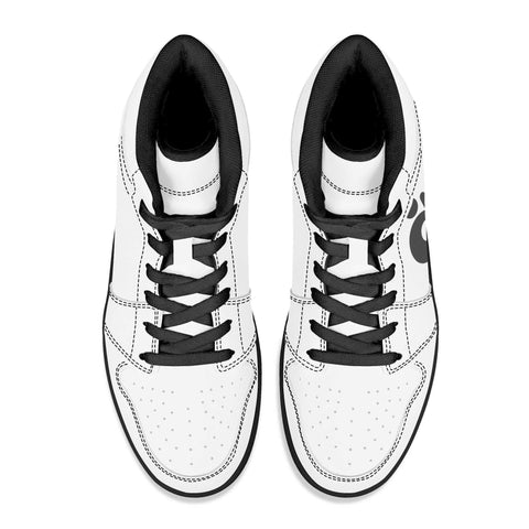 Men's High Top Leather Sneakers - Mr.Shit