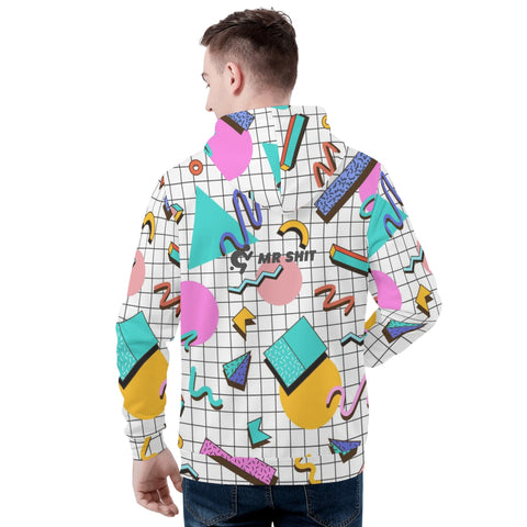 Mens Hoodie - 90s Pattern 2 - Mr.Shit