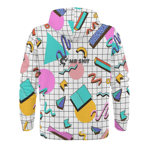 Mens Hoodie - 90s Pattern 2 - Mr.Shit