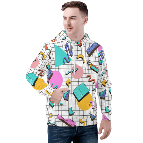 Mens Hoodie - 90s Pattern 2 - Mr.Shit