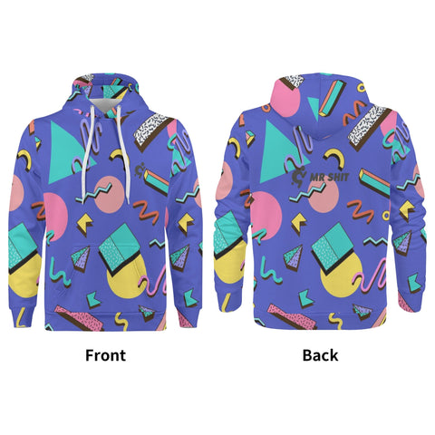 Mens Hoodie - 90s Pattern 3 - Mr.Shit