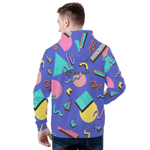 Mens Hoodie - 90s Pattern 3 - Mr.Shit