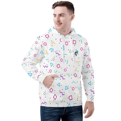 Mens Hoodie - 90s Pattern - Mr.Shit