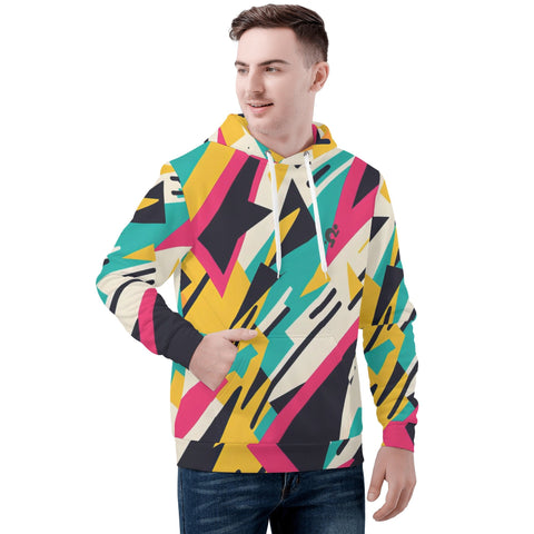 Mens Hoodie - 90s Pattern 4 - Mr.Shit