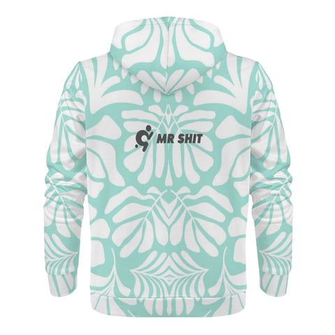 Mens Hoodie - Blue Pattern 2 - Mr.Shit