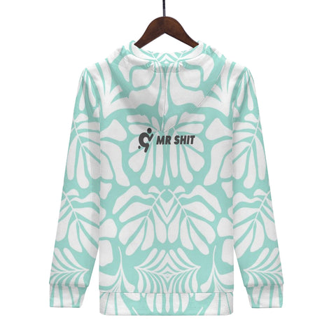 Mens Hoodie - Blue Pattern 2 - Mr.Shit