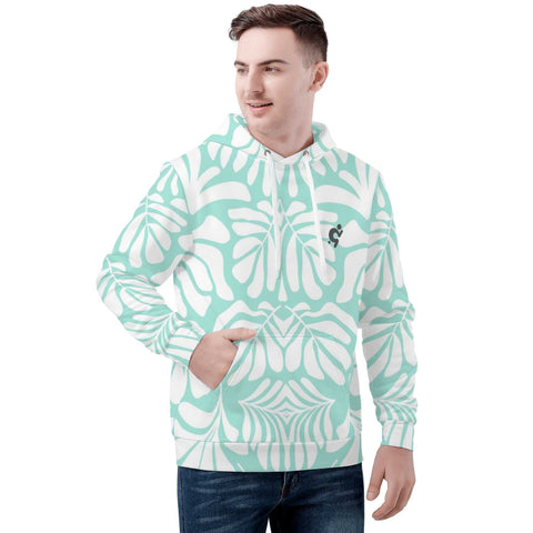 Mens Hoodie - Blue Pattern 2 - Mr.Shit