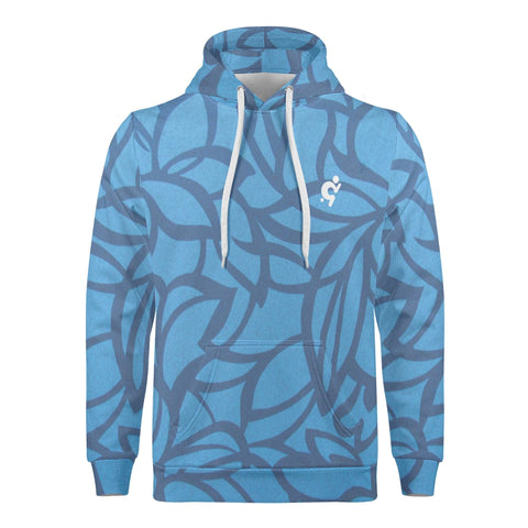 Mens Hoodie - Blue Pattern - Mr.Shit