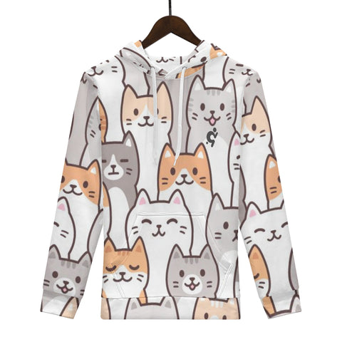 Mens Hoodie - Cats - Mr.Shit