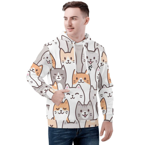 Mens Hoodie - Cats - Mr.Shit