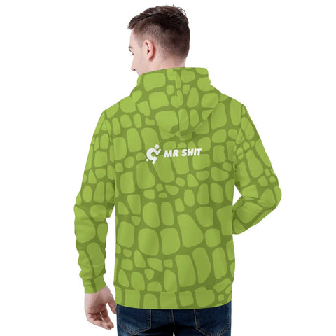 Mens Hoodie - Crocodile - Mr.Shit