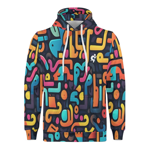 Mens Hoodie - Funky Pattern - Mr.Shit