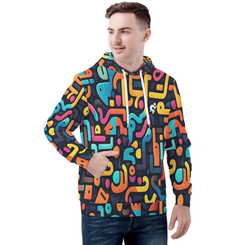 Mens Hoodie - Funky Pattern - Mr.Shit