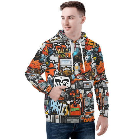 Mens Hoodie - Graffiti - Mr.Shit