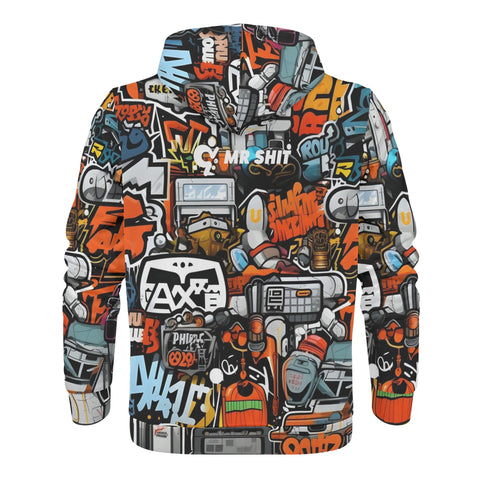 Mens Hoodie - Graffiti - Mr.Shit