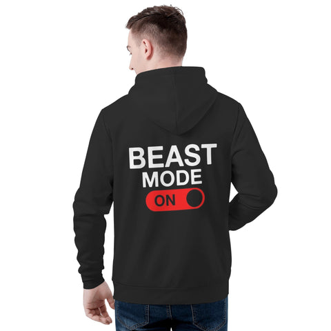 Mens Hoodie - Gym - Beast Mode On - Mr.Shit