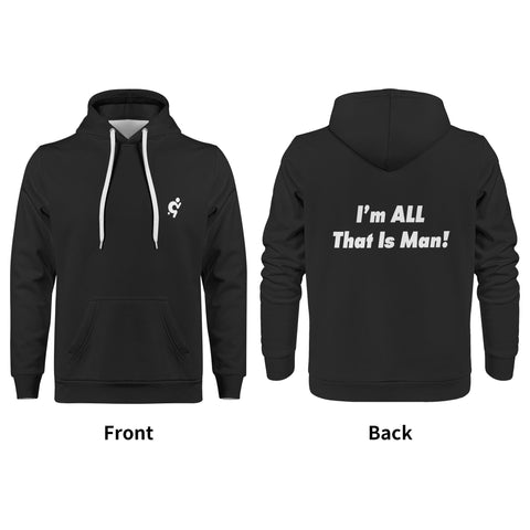 Mens Hoodie - Gym - I Am All That Is Man! - Mr.Shit