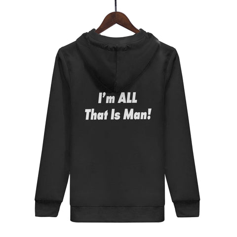 Mens Hoodie - Gym - I Am All That Is Man! - Mr.Shit