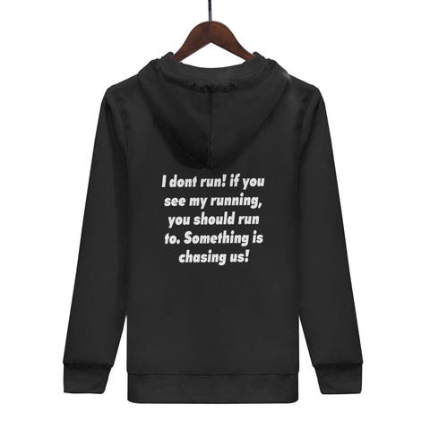 Mens Hoodie - Gym - I Dont Run! - Mr.Shit