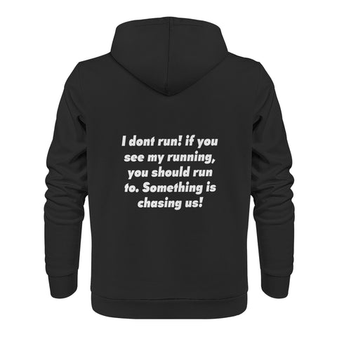 Mens Hoodie - Gym - I Dont Run! - Mr.Shit