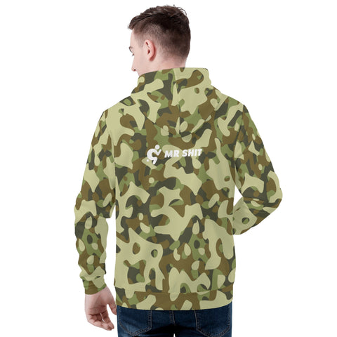 Mens Hoodie - Military - Mr.Shit