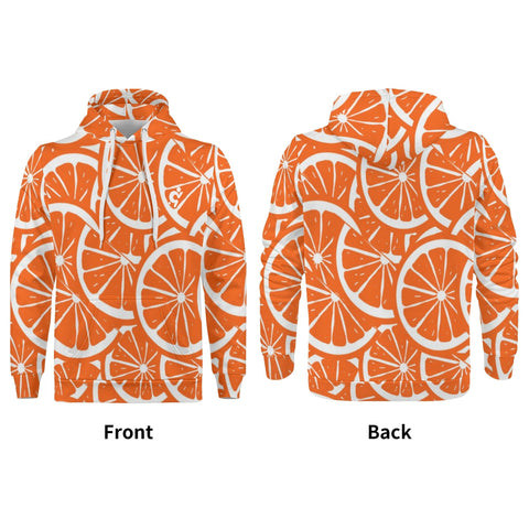 Mens Hoodie - Orange Slice - Mr.Shit