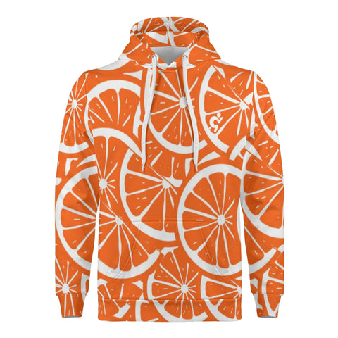 Mens Hoodie - Orange Slice - Mr.Shit