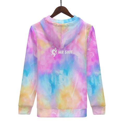 Mens Hoodie - Rainbow Tie-dye - Mr.Shit