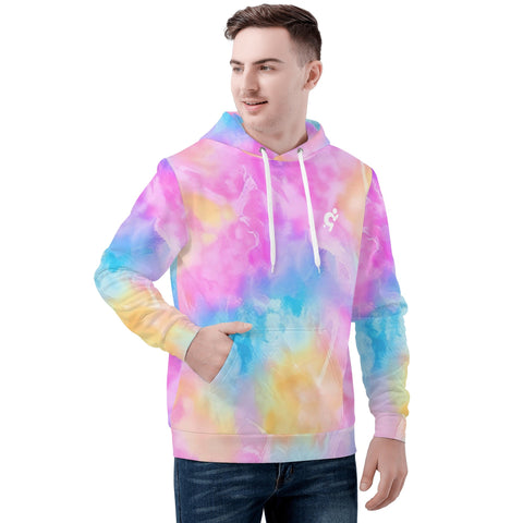 Mens Hoodie - Rainbow Tie-dye - Mr.Shit