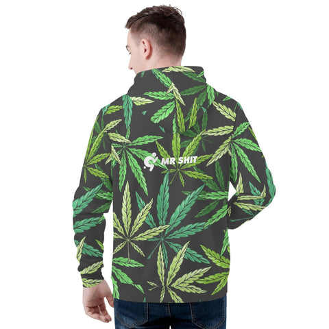 Mens Hoodie - Super Green - Mr.Shit