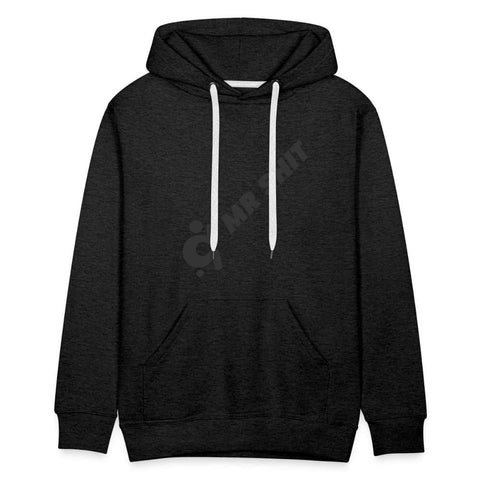 Men’s Premium Hoodie - Diagonal Logo - Black Logo on Front - Mr.Shit