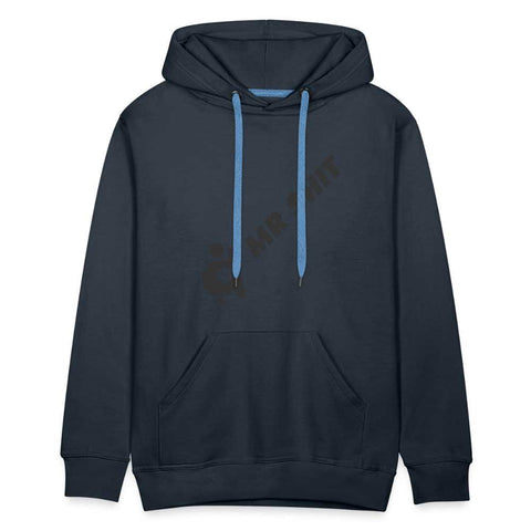 Men’s Premium Hoodie - Diagonal Logo - Black Logo on Front - Mr.Shit