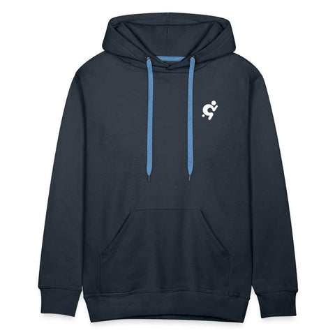 Men’s Premium Hoodie - White Logo on Colour - Logo on Back - Mr.Shit