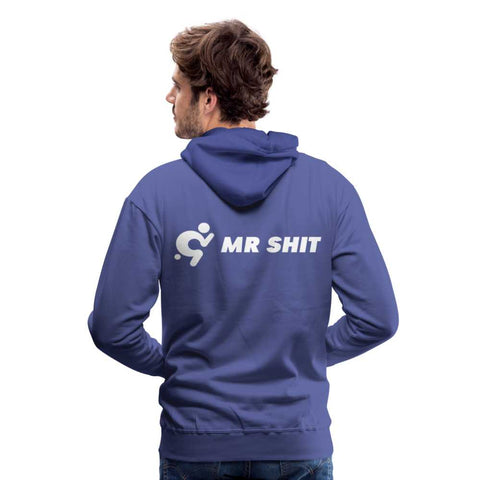 Men’s Premium Hoodie - White Logo on Colour - Logo on Back - Mr.Shit