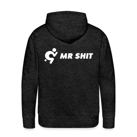 Men’s Premium Hoodie - White Logo on Colour - Logo on Back - Mr.Shit