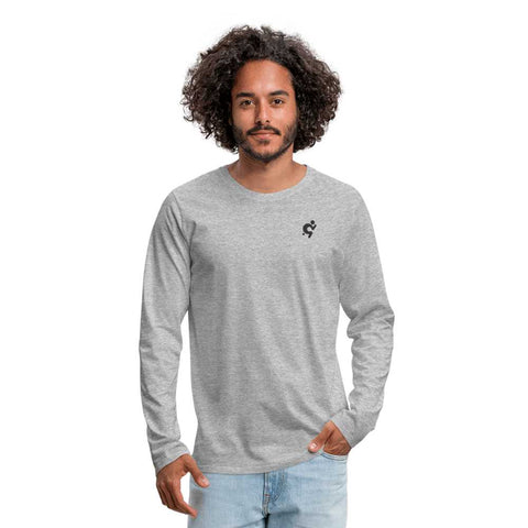 Men's Premium Long Sleeve Top - Logo on Back - Mr.Shit