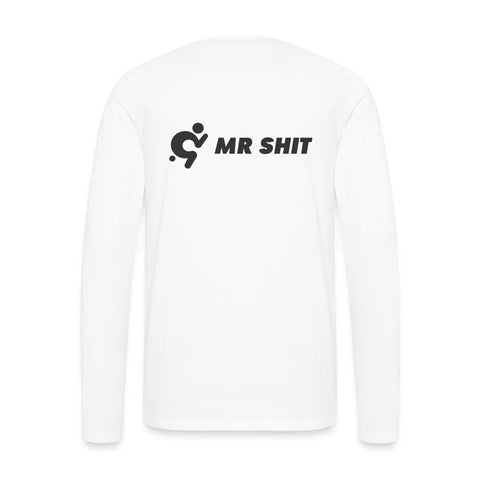 Men's Premium Long Sleeve Top - Logo on Back - Mr.Shit