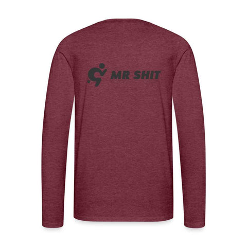 Men's Premium Long Sleeve Top - Logo on Back - Mr.Shit