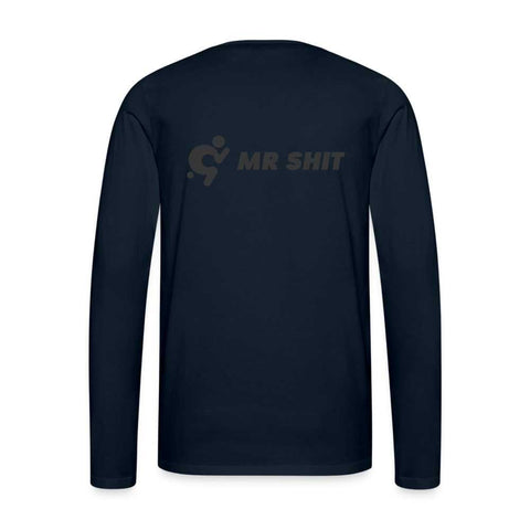 Men's Premium Long Sleeve Top - Logo on Back - Mr.Shit