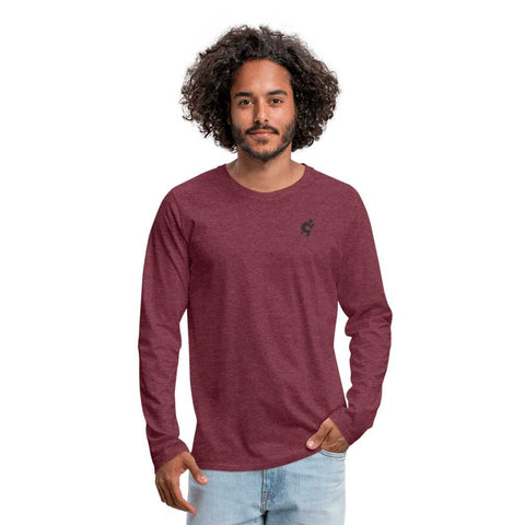 Men's Premium Long Sleeve Top - Logo on Back - Mr.Shit