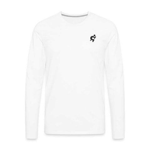 Men's Premium Long Sleeve Top - Logo on Back - Mr.Shit