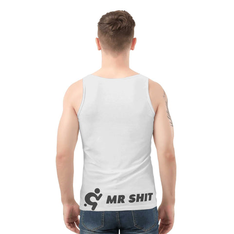 Men's Printed Tank Top - Logo On The Back - Mr.Shit