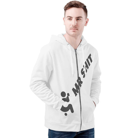 Men's Printed Zip Hoodie - Mr.Shit