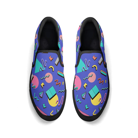 Mens Slip On Shoes - 90s Pattern - Mr.Shit