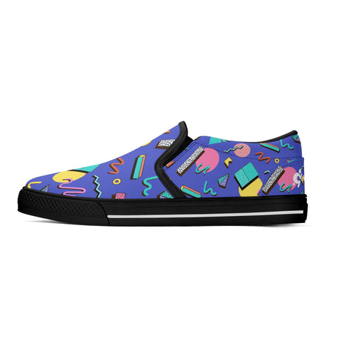 Mens Slip On Shoes - 90s Pattern - Mr.Shit